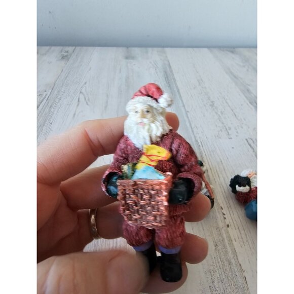 Vintage Santa magnet tree Xmas decor fridge - Picture 5 of 10